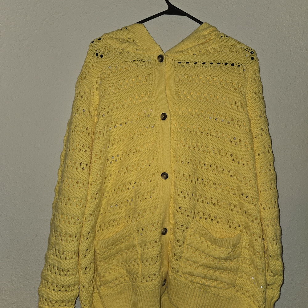 Yellow Knit Women's Sweater